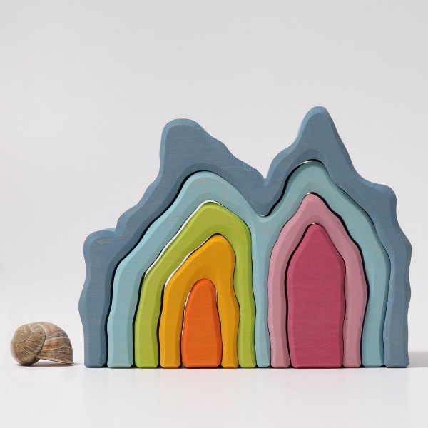 Grimm's Toys - Grimm's Cave Arch Staker - Wooden Toys - Ava's