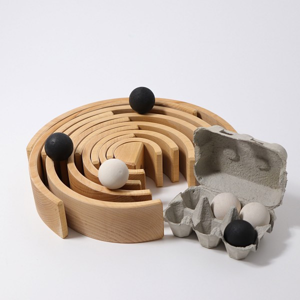 Grimm's Large Wooden Natural Rainbow (12 Pcs) - Grimm's Toys