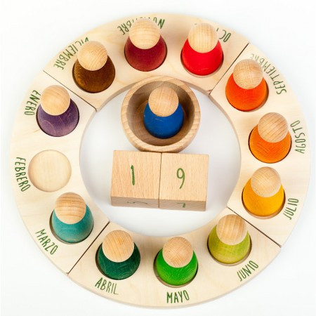 Grapat Perpetual Calendar English - Waldorf Toys - Montessori Toys