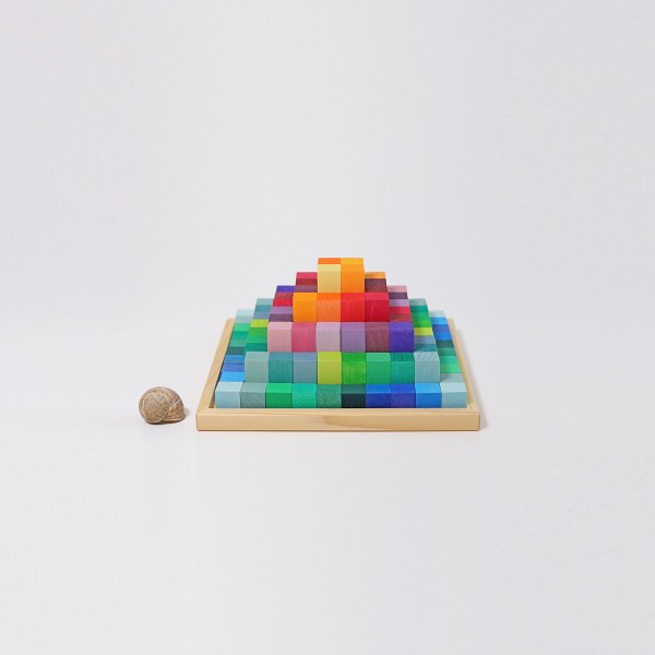 Grimms Stepped Pyramid グリムス　ステップ　ナチュラル グリムス ステップブロック ナチュラル | Earth8toys