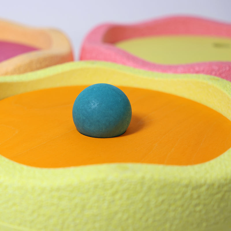 Grimm's x Stapelstein Rolling Discs Warm Pastel - Wooden Toys