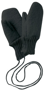  Disana Boiled Wool Gloves Anthracite