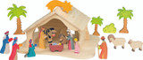 Holztiger Nativity Scene - Barn and figures sold separately