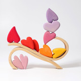 Grimm's Wooden Hearts Decoration - Red