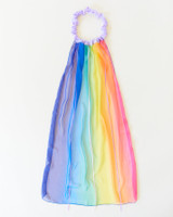 Sarah's Silks Veil - Rainbow/Lavender