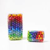 Grimm's 120 Small Wooden Beads - Rainbow (12 mm)