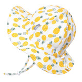 Jan & Jul Floppy Cotton Sun Hat - Yellow Pineapple