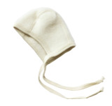 Engel Organic Merino Wool Fleece Baby Bonnet - Natural 
