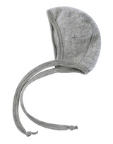 Engel Organic Merino Wool Fleece Baby Bonnet - Grey