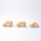Grimm's Wooden Cars Natural - Set of 6