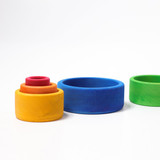 Grimm's Stacking Bowls - Rainbow (Blue Outside)
