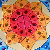 Grimm's Large Sparkling Sun Mandala Puzzle (43084)