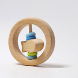 Grimm's Fish-In-Circle Rattle with Blue/Green Discs 