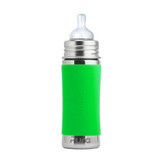 Pura Kiki Baby Bottle 11oz - Green Sleeve