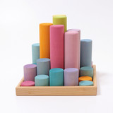 Grimm's Buiding Rollers, Large Pastel - 25pcs 