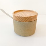 Hasami Porcelain Sugar Pot - Matte Natural