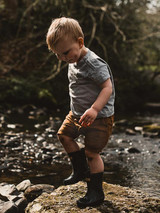 The Explorer Linen Shorts - Rust