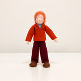 Waldorf Dollhouse Doll - Father with Red Hair