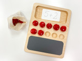 Numeracy Board with Balls - Read, Built, Write