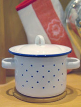 Glueckskaefer Enamel Pot High