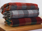 Pure Wool Throw - Pine & Redcurrant