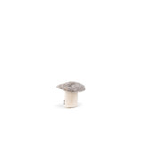 Wool Felt Flat Mushroom - Light Stone