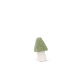 Wool Felt Morel Mushrooms - Tender Green