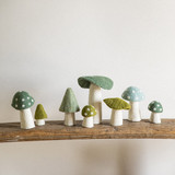 Wool Felt Morel Mushrooms