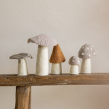 Wool Felt Morel Mushrooms