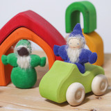 Grimms Rainbow Pocket Gnomes  with Beard 6 pcs