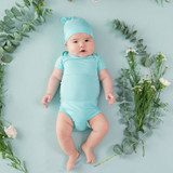 Kyte Baby Bamboo Bodysuit Short in Robin 