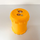 Dual Pencil Sharpener for coloured Pencils 2 Holes - Yellow