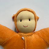 Hoppa Organic Terry Doll - Matty Orange