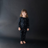 Kyte Baby Bamboo Long Sleeve Toddler Pajamas in Midnight Constellation