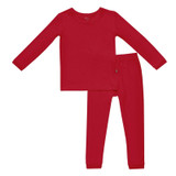 Kyte Baby Bamboo Long Sleeve Toddler Pajamas in Cardinal
