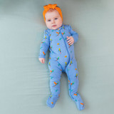 Kyte Baby Bamboo Zippered Footie in Macaw