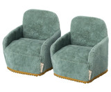 Maileg Mouse Chair Green - Set of 2 