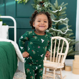 Kyte Baby Bamboo Long Sleeve Toddler Pajamas in Mistletoe