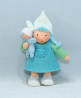 Winter Crystal Dwarf Sister with Doll and Sleigh