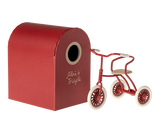 Maileg Abri a Tricycle for Mouse - Red 