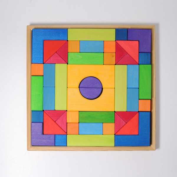 Grimm's Squares Building Set 4 x 4 (100 pc) Grimm's Toys Canada Ava