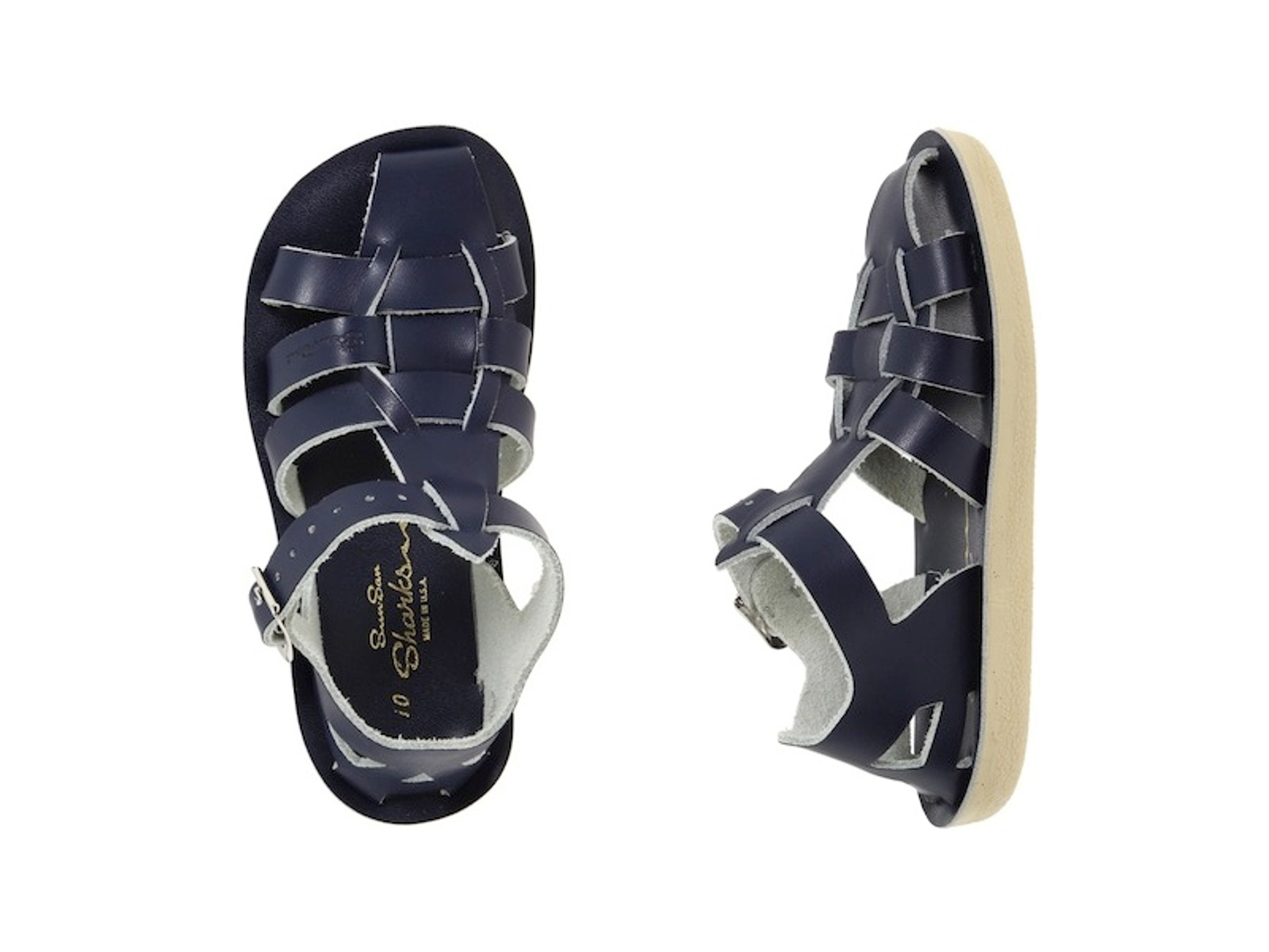 Salt Water Sandals Navy Sharks Ava s Appletree