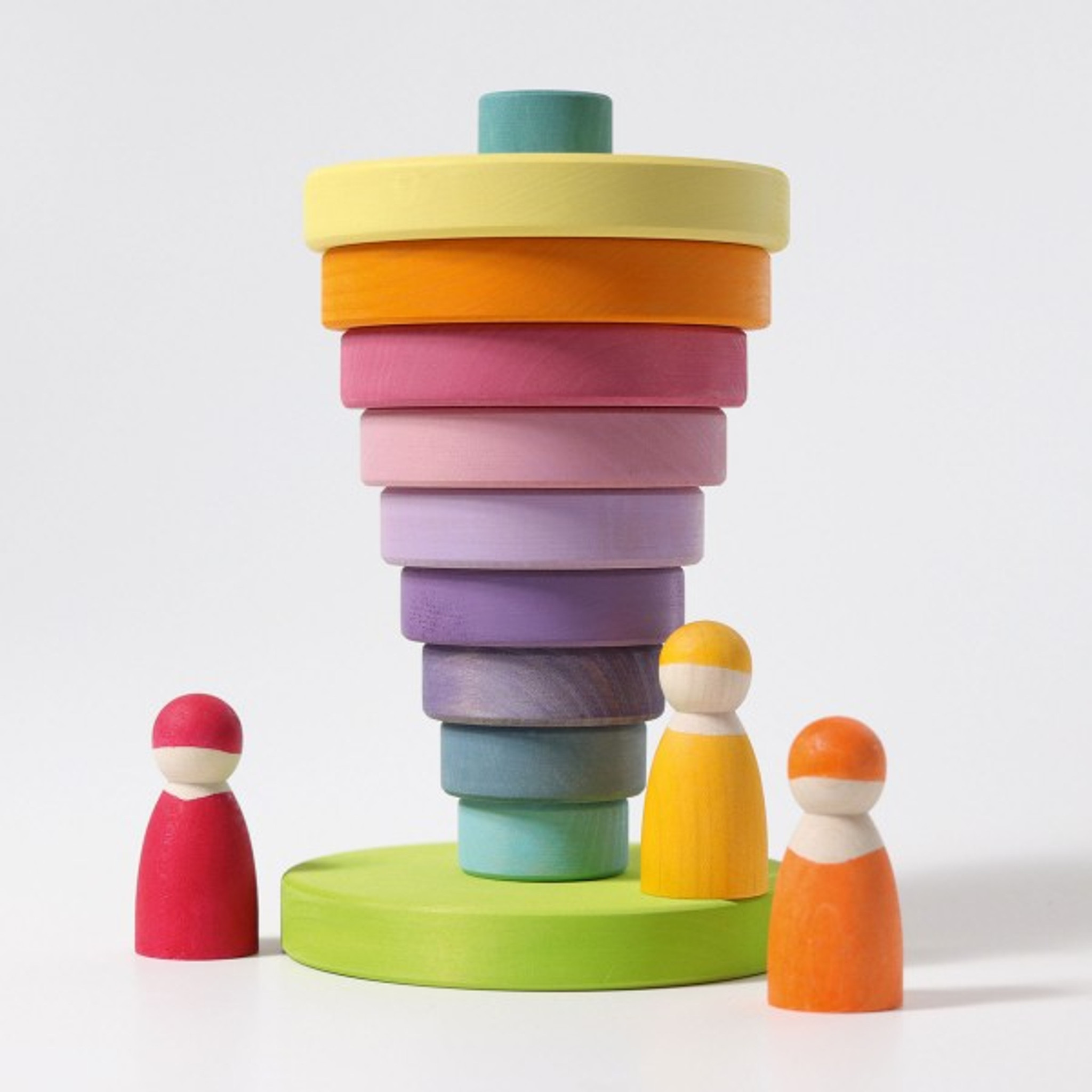 Grimm's Large Conical Tower Pastel - Grimm's Toys Canada - Ava's 