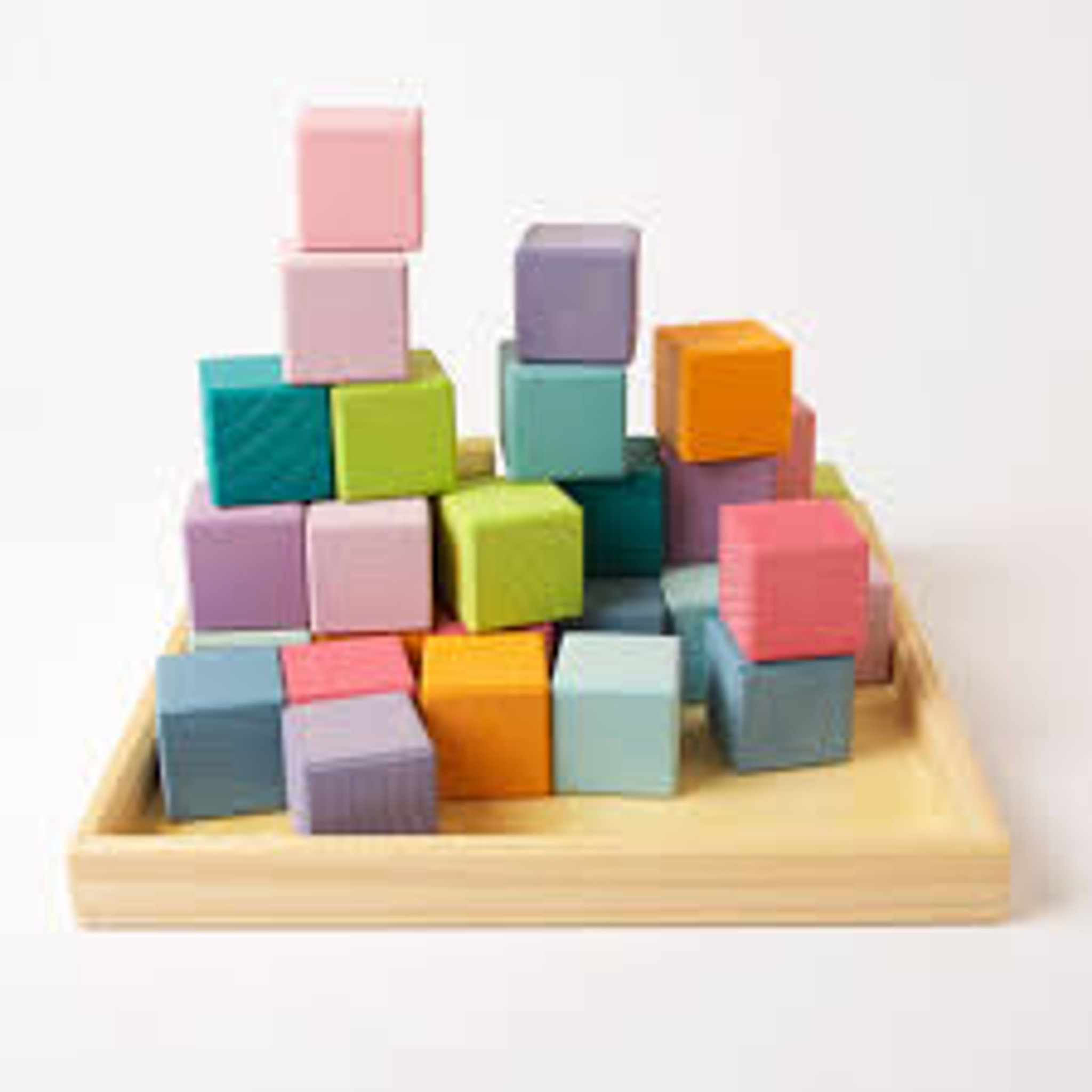 pastel wooden blocks