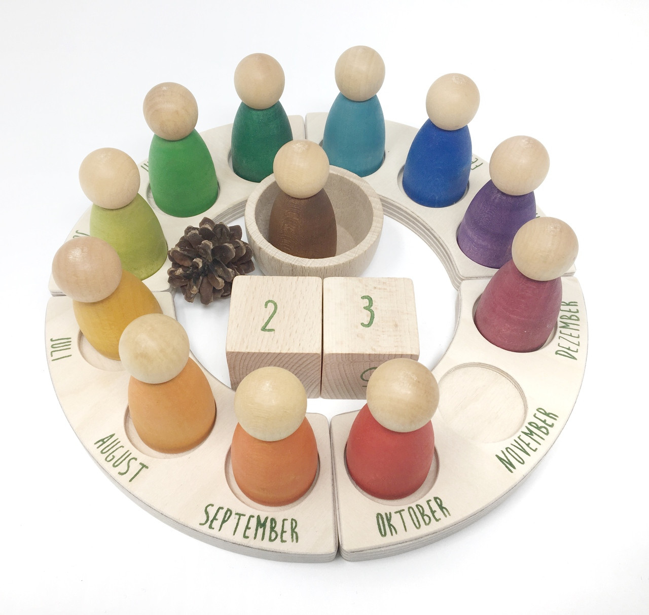 Grapat Perpetual Calendar German Waldorf Toys Montessori Toys