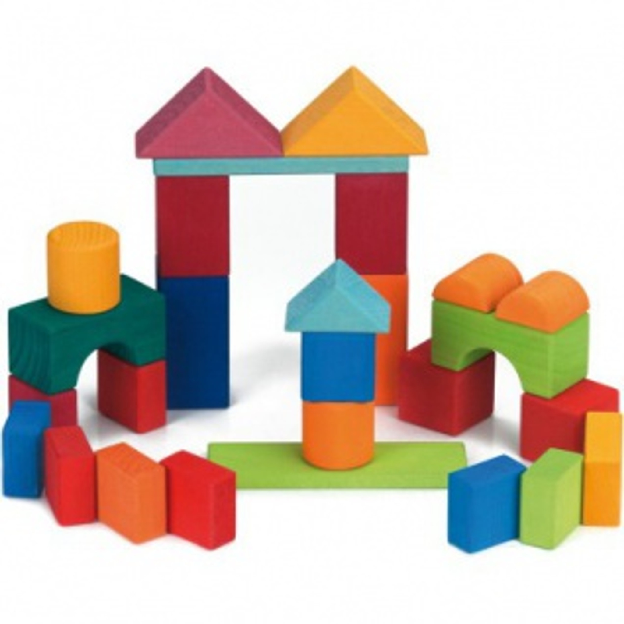 Glueckskaefer 27 Geometric Building Blocks - Multi Coloured