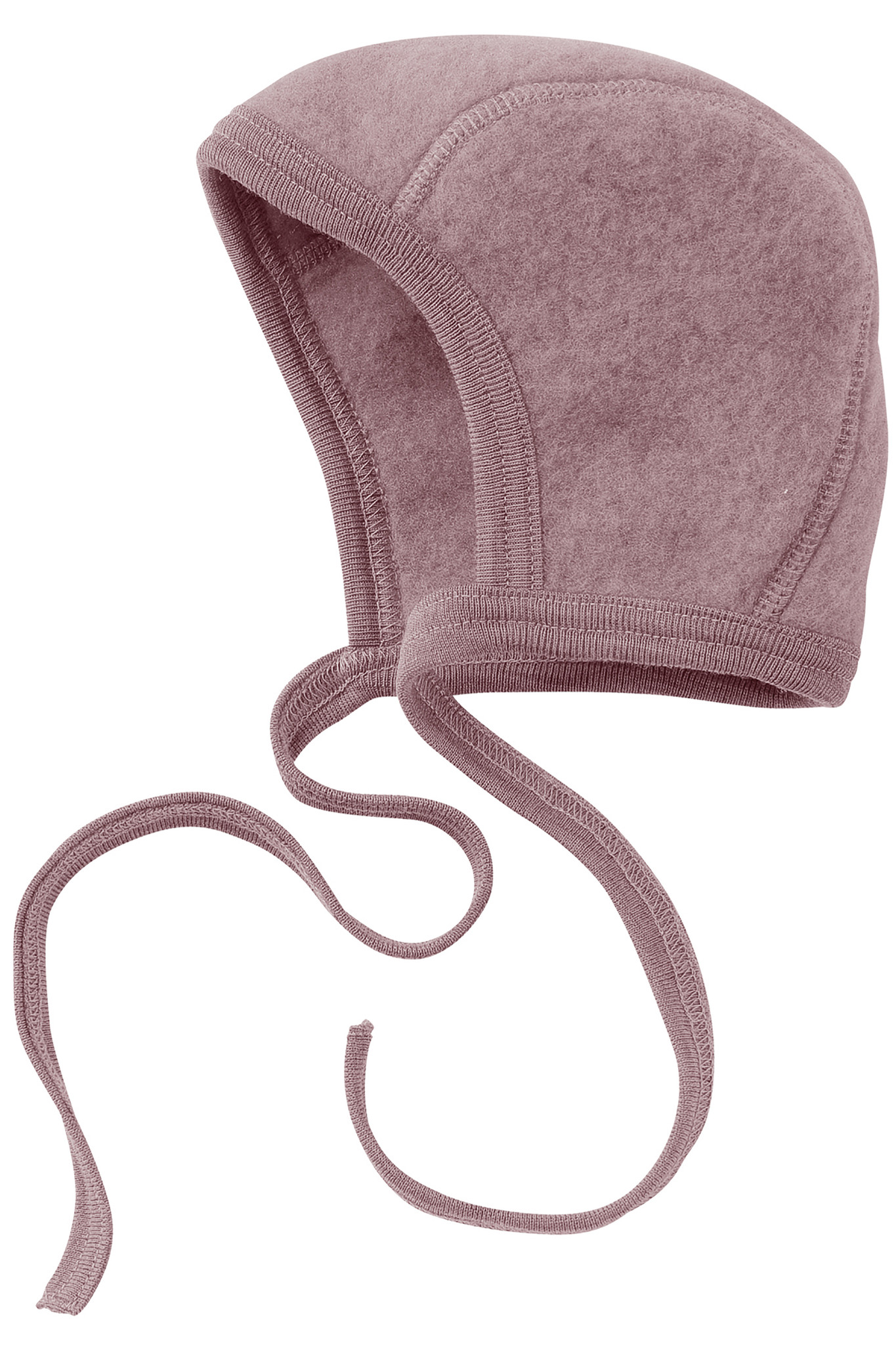 Engel Organic Merino Wool Fleece Baby Bonnet - Rosewood