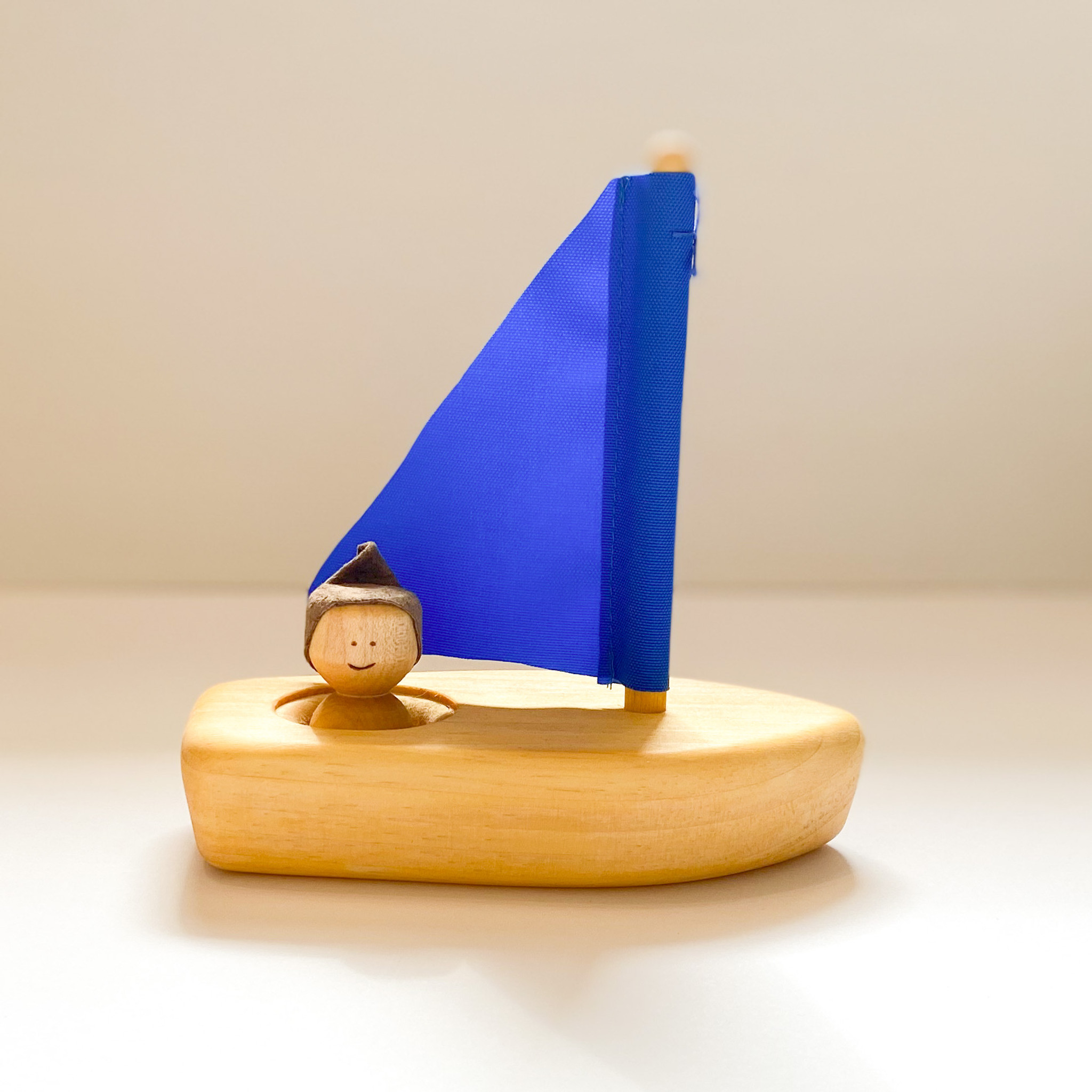Natural Bathing Toys - Wooden Sail Boat - Ava's Appletree