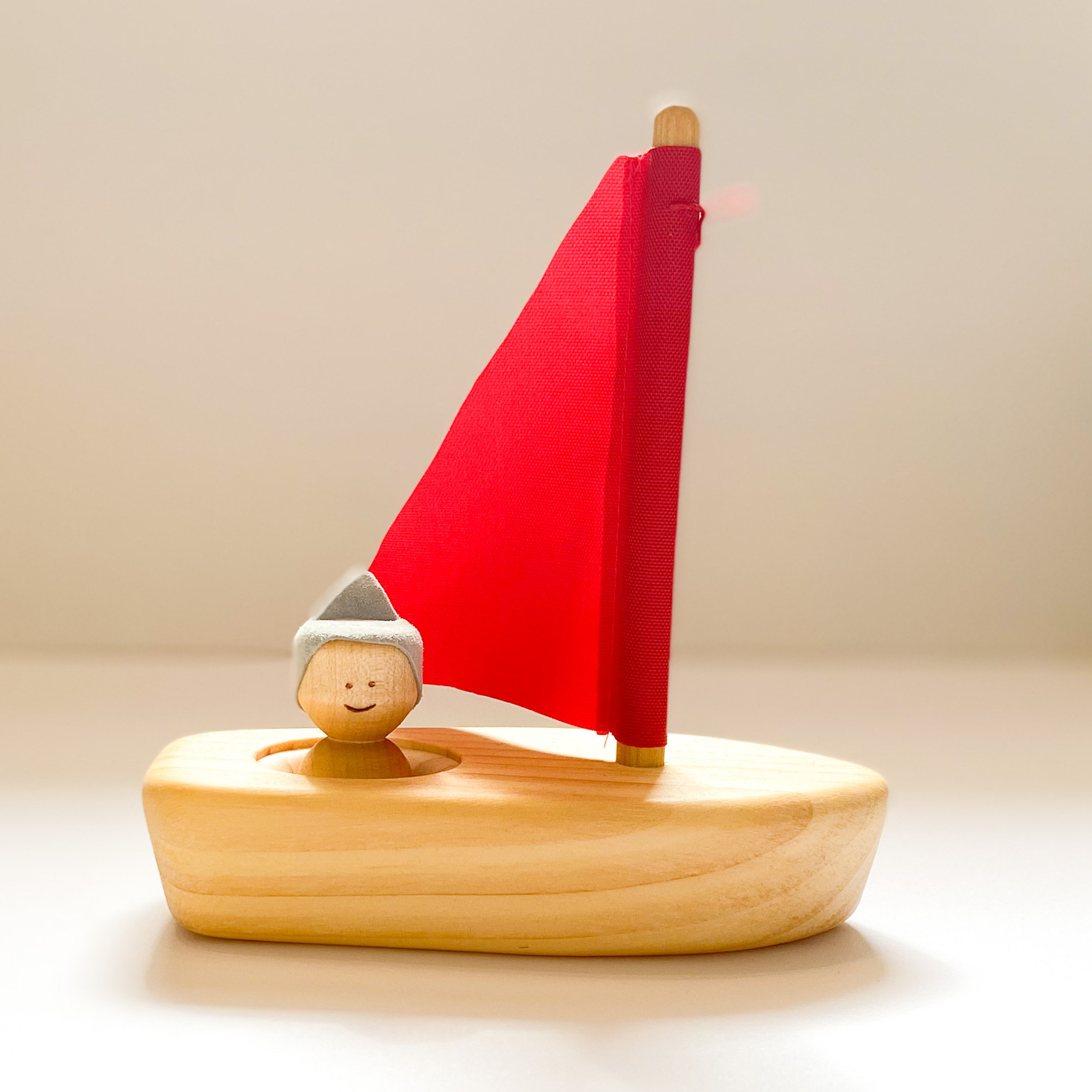 Natural Bathing Toys - Wooden Sail Boat - Ava's Appletree