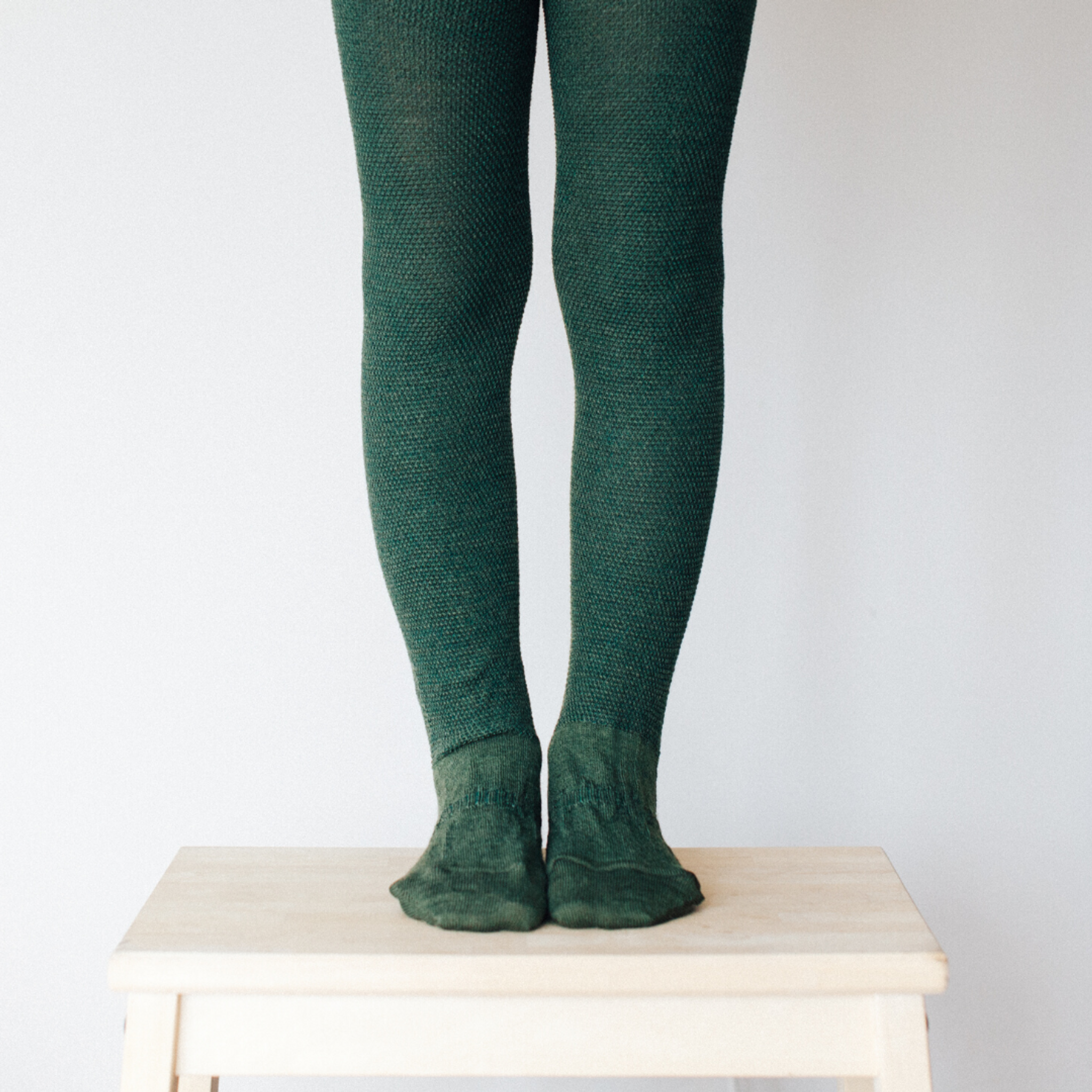 Lamington Wool Tight Moss - Merino Wool Tights For Babies and Kids